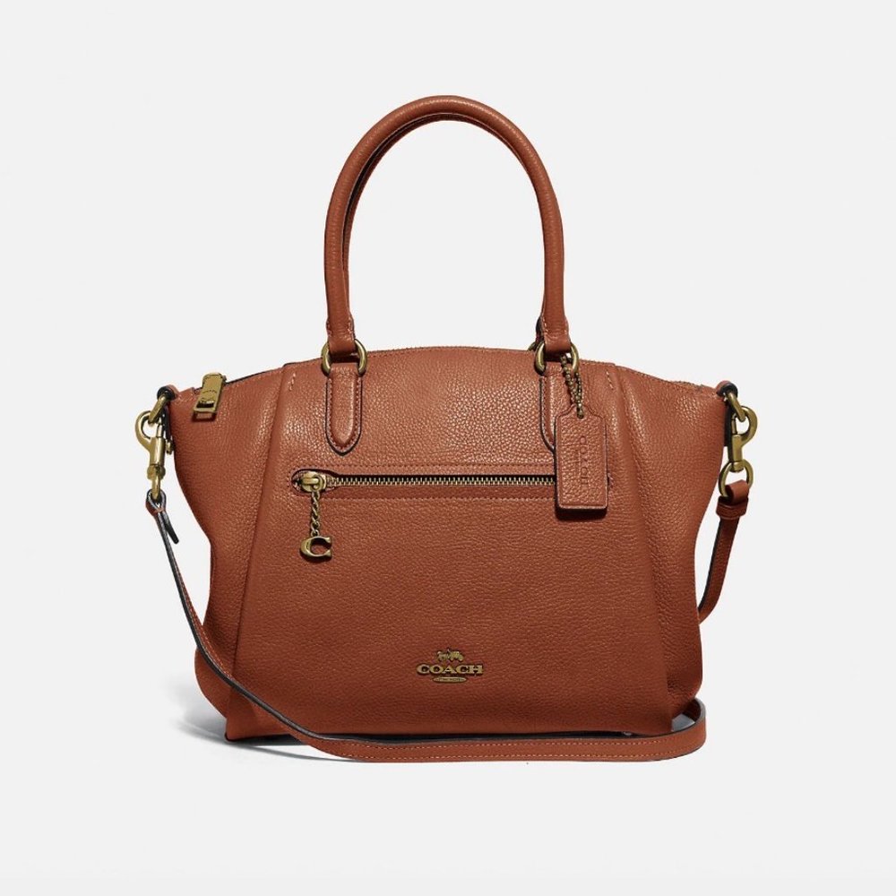 COACH Brown Elise Satchel / Crossbody